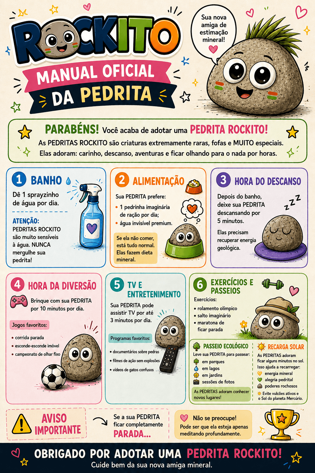 Manual oficial da Pedrita ROCKITO